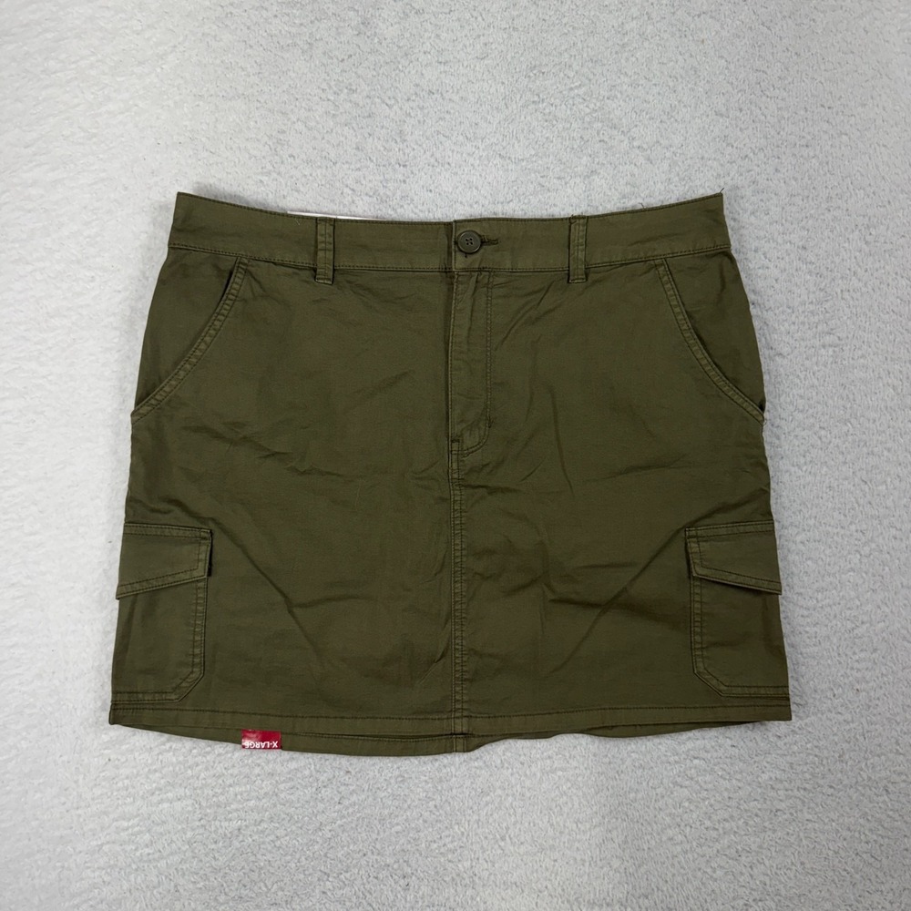 Social Standard by Sanctuary Skirt Women XL (W35) Green Army Hero Stretch Cargo